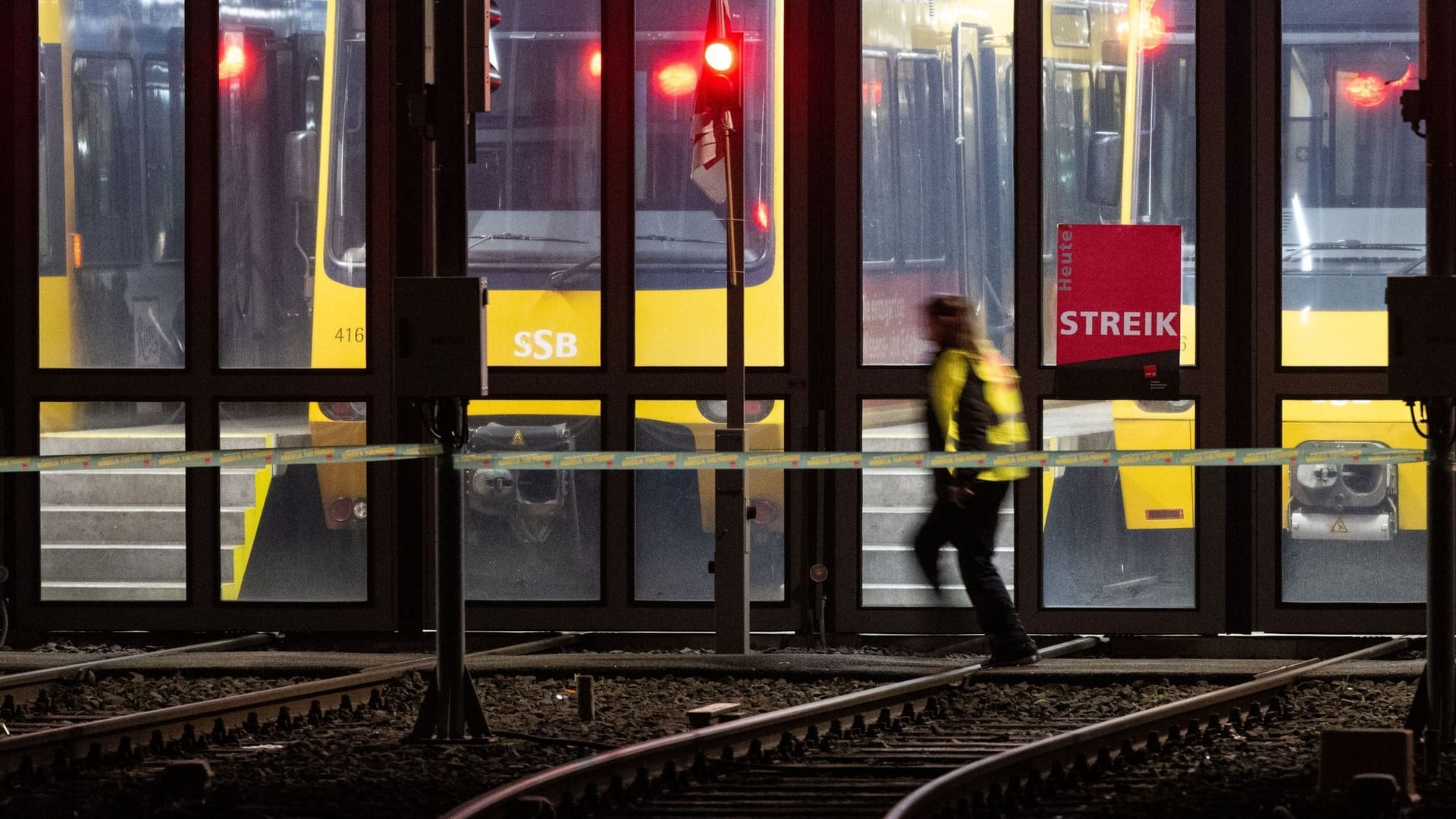 Warnstreik im Nahverkehr - Stuttgart