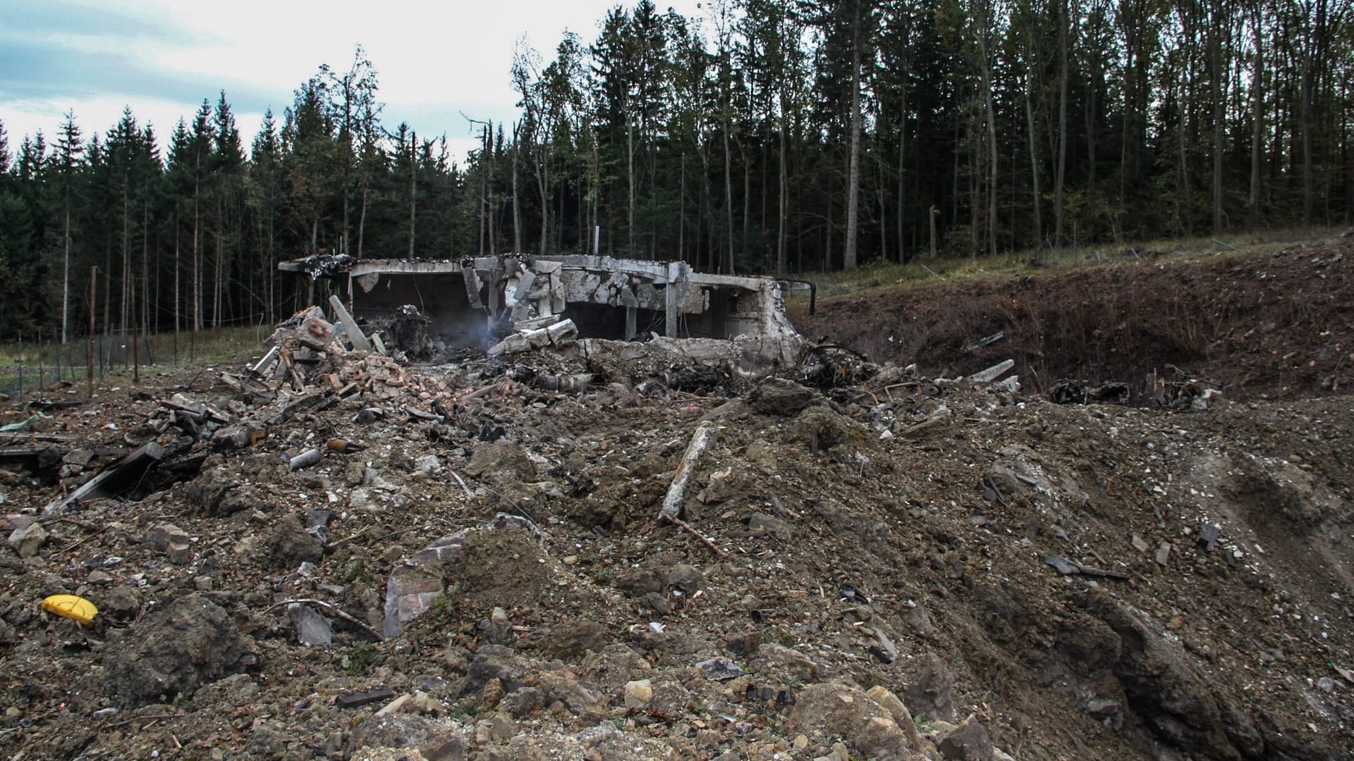 Beschädigtes Munitionslager in der Nähe von Vrbětice: Bei insgesamt zwei Explosionen starben 2014 zwei Menschen.