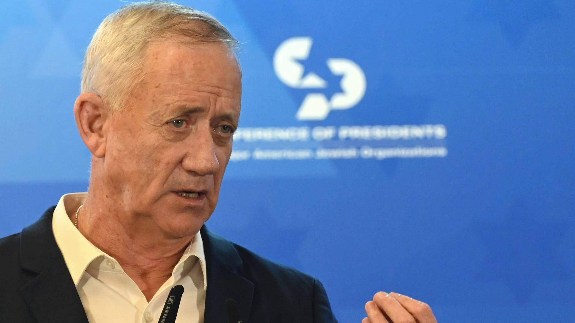 Oppositionspolitiker Benny Gantz: Auch er ist im Kriegskabinett. Netanjahu ist auf seine Zustimmung angewiesen, damit die israelische Politik im Krieg geeint handeln kann.