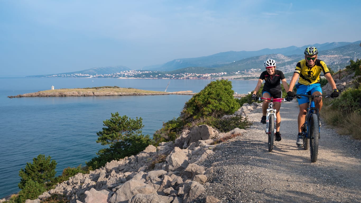 Die Riviera Crikvenica-Vinodol ist ideal für Radfahrer jeden Fitnesslevels.