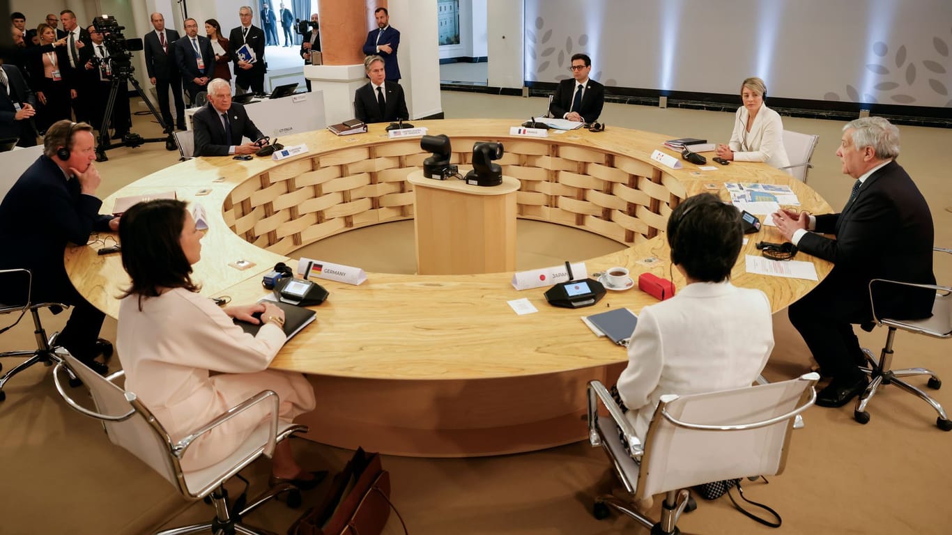Capri: Die Außenministerinnen und Außenminister der G7-Staaten kommen zu einer Arbeitssitzung zusammen.