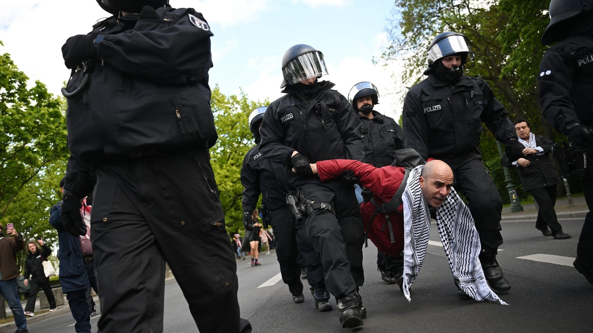 Räumung propalästinensisches Protestcamp Räumung propalästinensisches Protestcamp