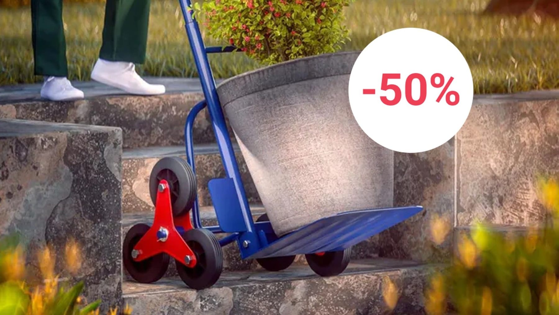 AldiAngebot TreppenSackkarre für unter 60 Euro zum Tiefpreis sichern
