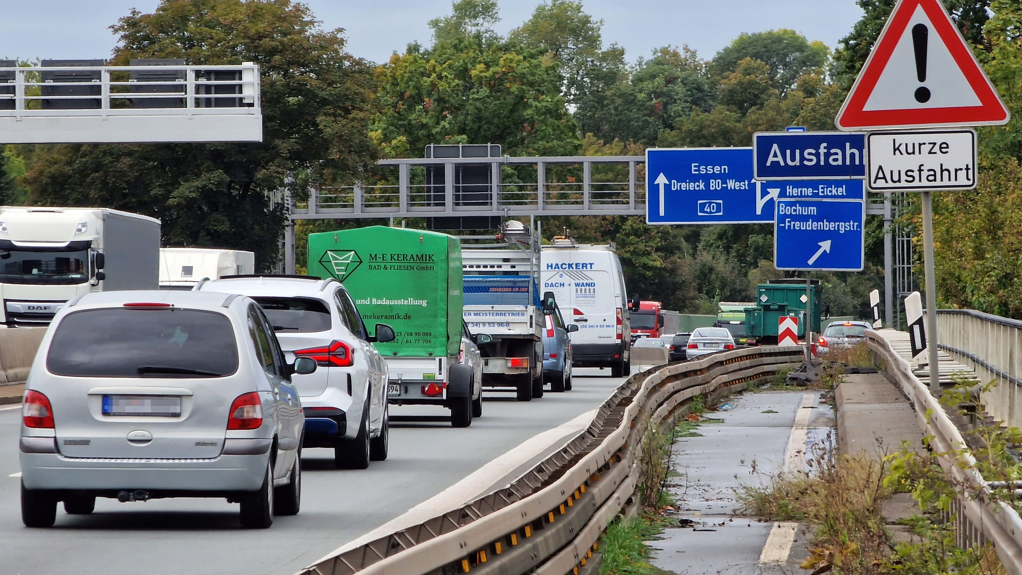 A40 bei Bochum: Nächste Vollsperrung auf der A40 am Feiertagswochenende