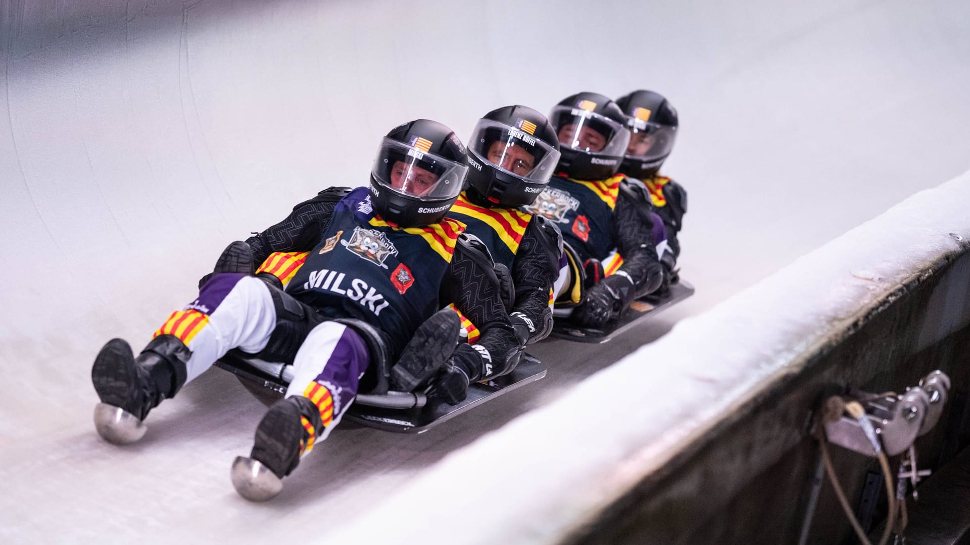 "TV total Wok-WM": 2023 nahmen im Team Mallorca Jürgen Milski, Tim Toupet, Isi Glück und Lorenz Büffel teil.