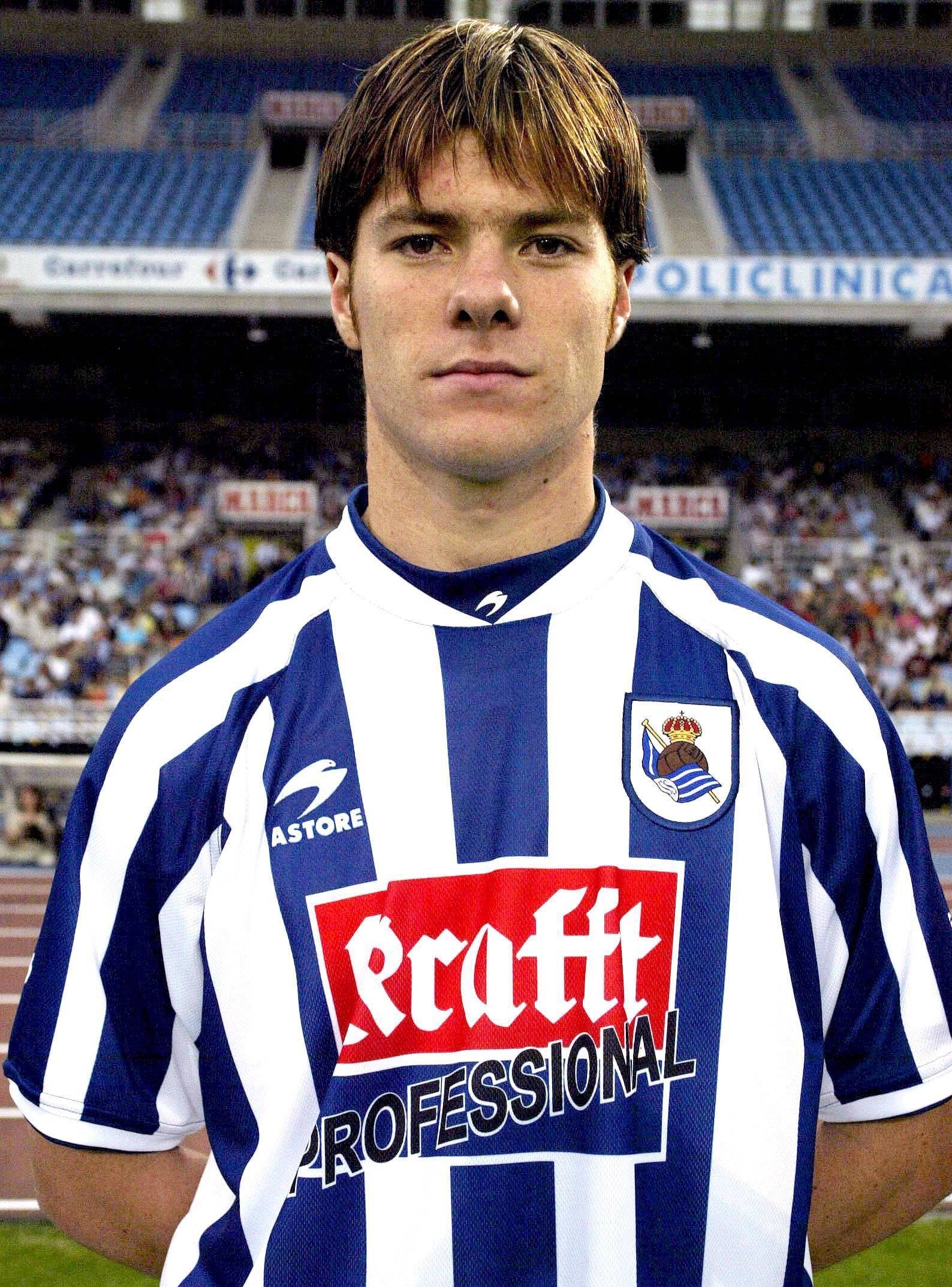 Xabi Alonso im Trikot von Real Sociedad im Jahr 2002: Damals sah der Spanier noch deutlich andres aus.