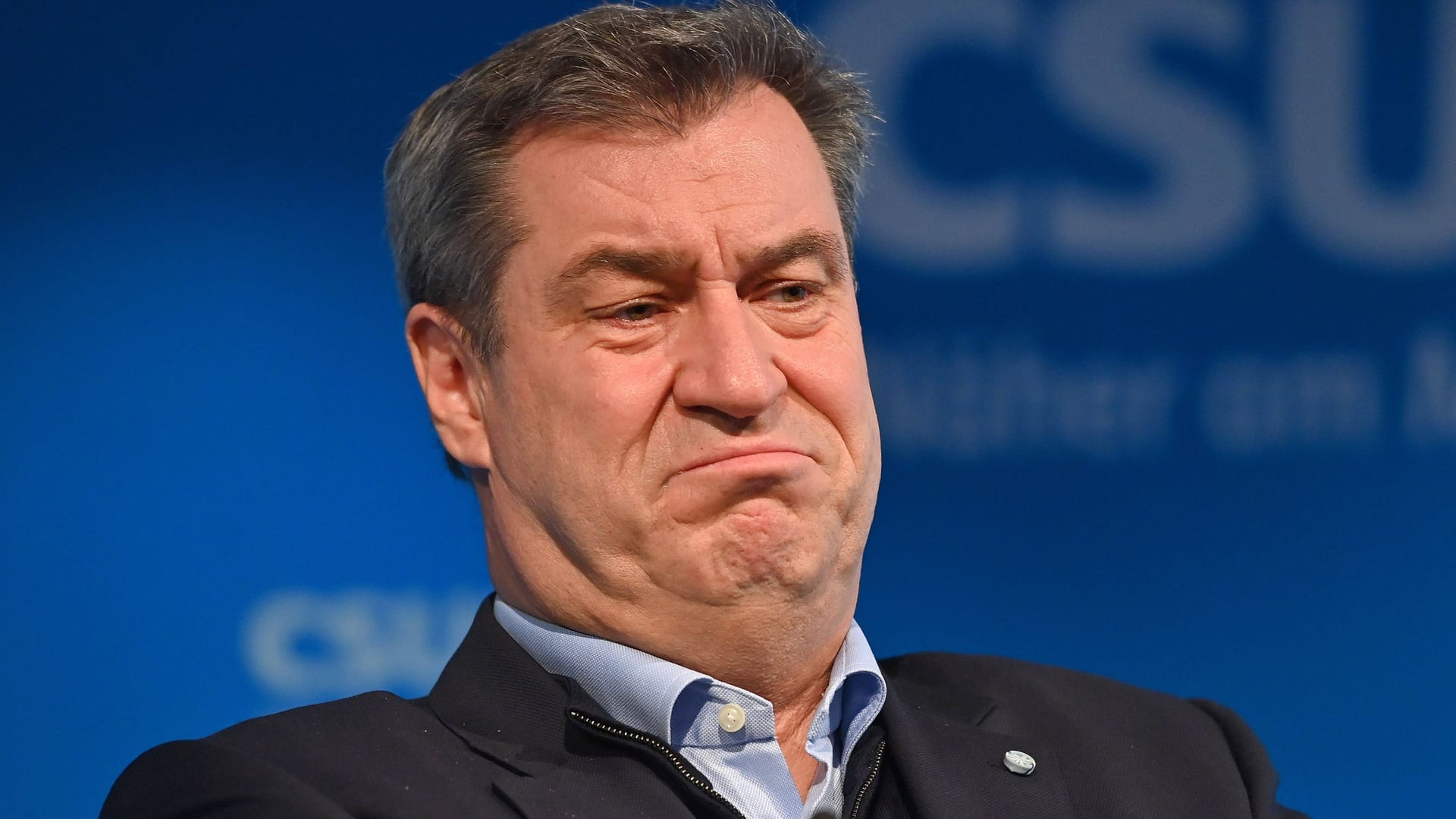 Markus Söder nach einer Vorstandssitzung der CSU im März 2023.