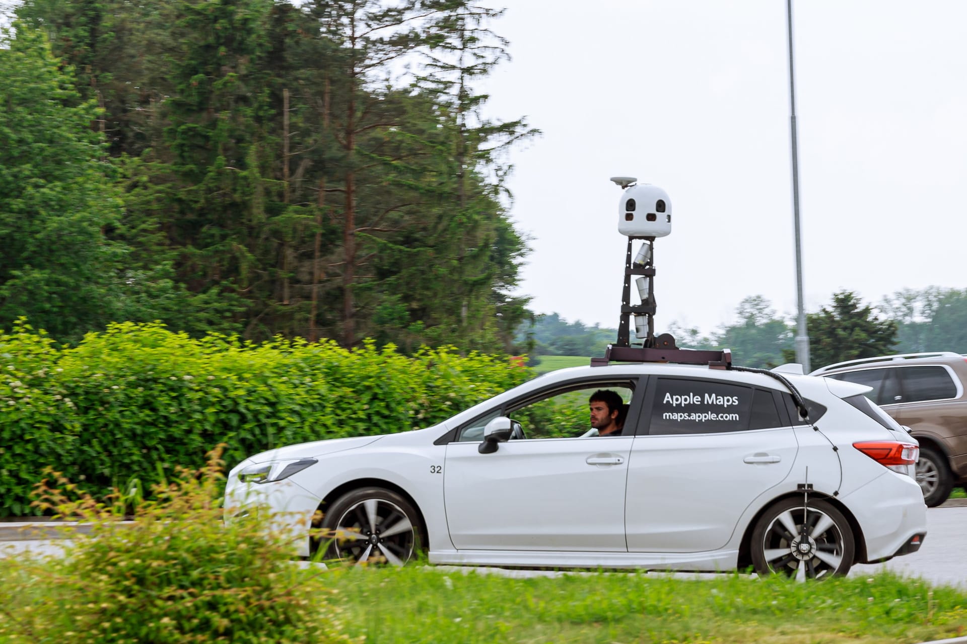 Ein Fahrzeug von Apple Maps sammelt Daten (Archivbild): Bald sind die Fahrzeuge des US-Unternehmens wieder in München unterwegs.