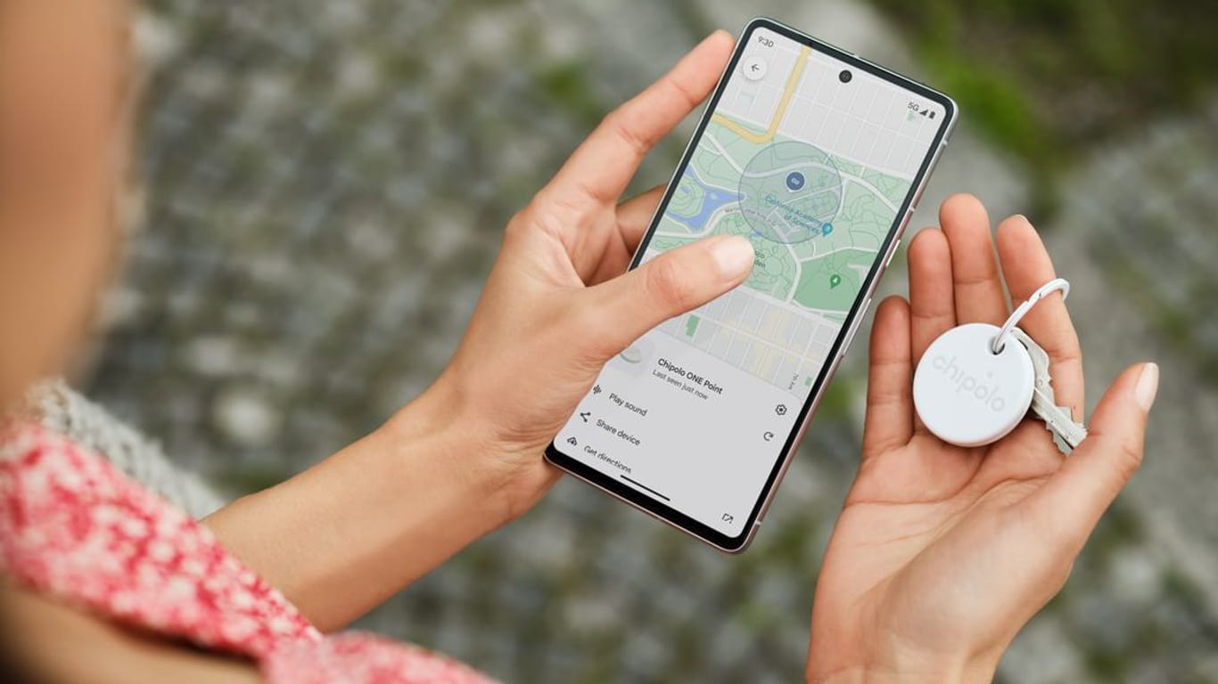 Mit dem "Find my Device"-Netzwerk lassen sich künftig Geräte oder Schlüssel mit Bluetooth-Tracker orten.