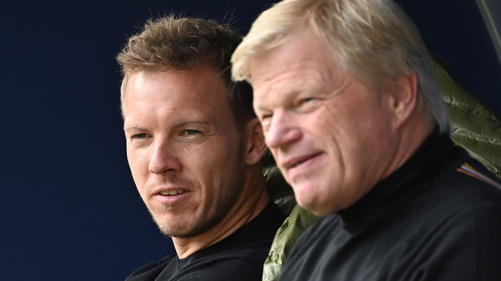 Ex-Bayern-Funktionäre: Julian Nagelsmann (l.) und der frühere Boss Oliver Kahn.