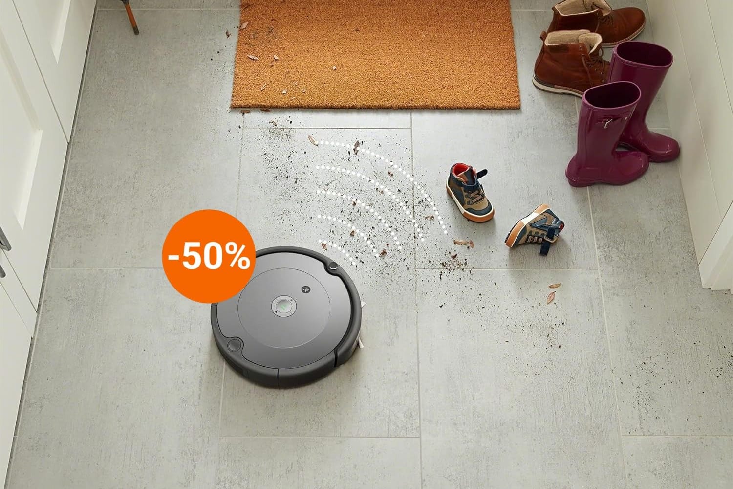 Amazon-Angebot: Der Saugroboter Roomba 697 von iRobot war noch nie günstiger als heute.