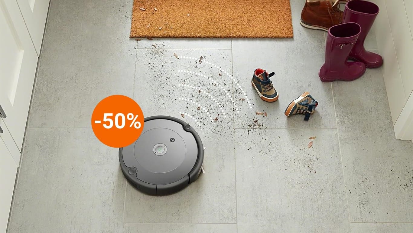 Amazon-Angebot: Der Saugroboter Roomba 697 von iRobot war noch nie günstiger als heute.