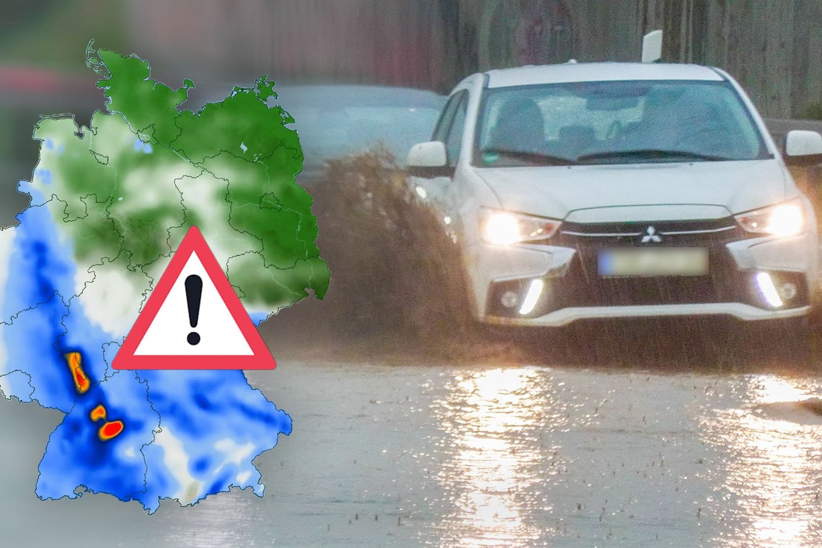 Unwetter im Südwesten Deutschlands