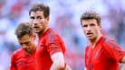 Joshua Kimmich, Leon Goretzka und Thomas Müller (v. l. n. r.): In der abgelaufenen Bundesliga-Saison erspielten sie sich 72 Punkte.