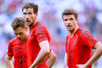 Joshua Kimmich, Leon Goretzka und Thomas Müller (v. l. n. r.): In der abgelaufenen Bundesliga-Saison erspielten sie sich 72 Punkte.