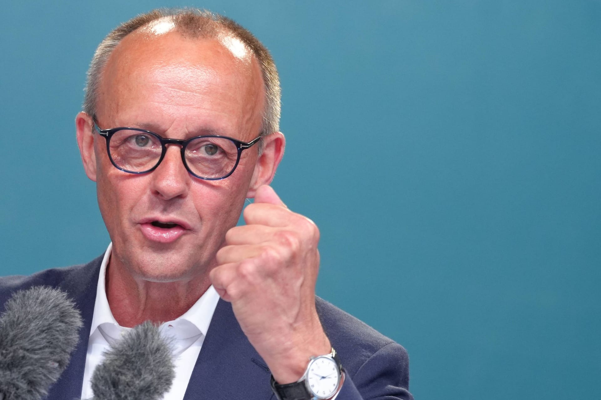 Friedrich Merz (Archivbild): Auch Merz hatte sich öffentlich gegen ein Verbot von Verbrennerautos ausgesprochen.