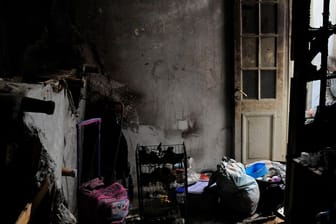 Das ausgebrannte Zimmer der vier Opfer in Buenos Aires: Der Täter störte sich daran, dass sie lesbisch lebten.