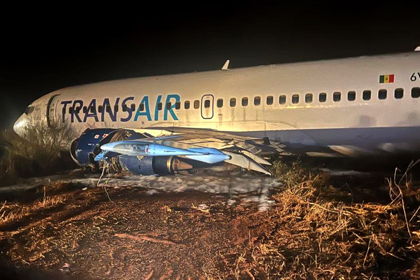 Boeing 747 von Landebahn abgekommen - 11 Verletzte