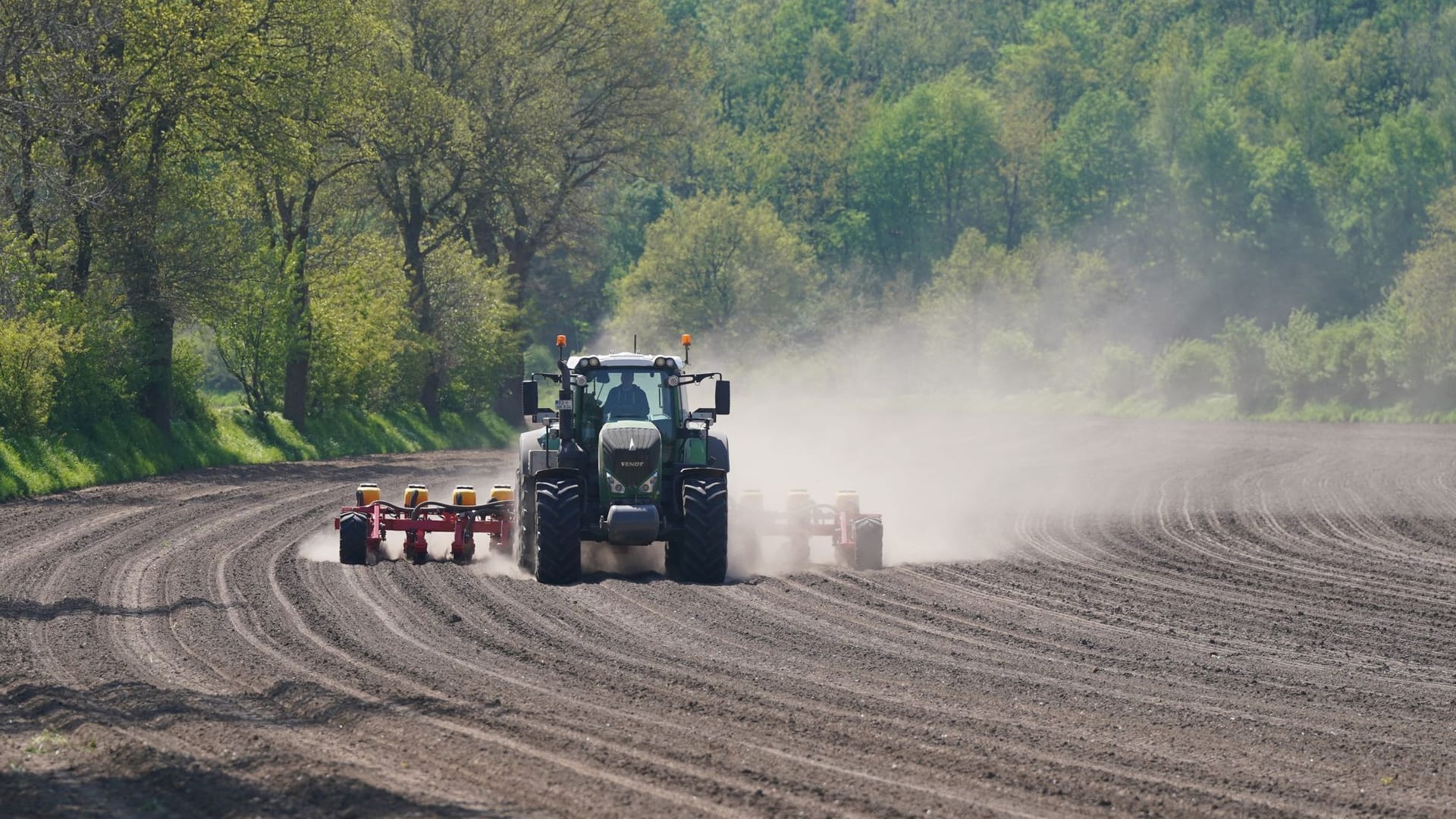 Landwirt bei der Arbeit