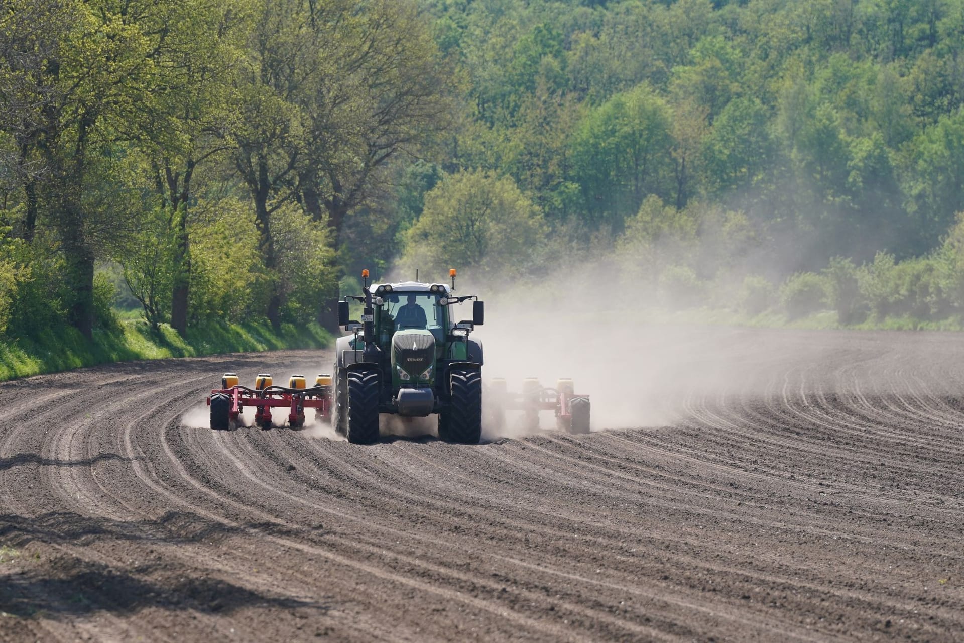 Landwirt bei der Arbeit