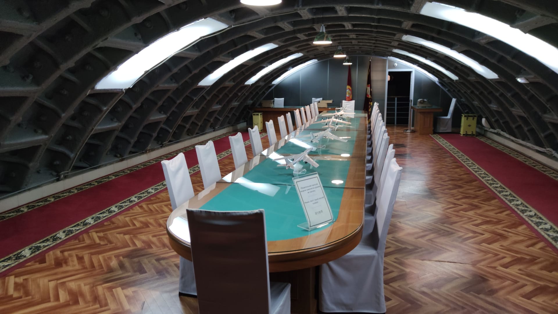 negotiation room and the general staff in the bunker 42, the museum of the Cold War between the USA and the USSR.