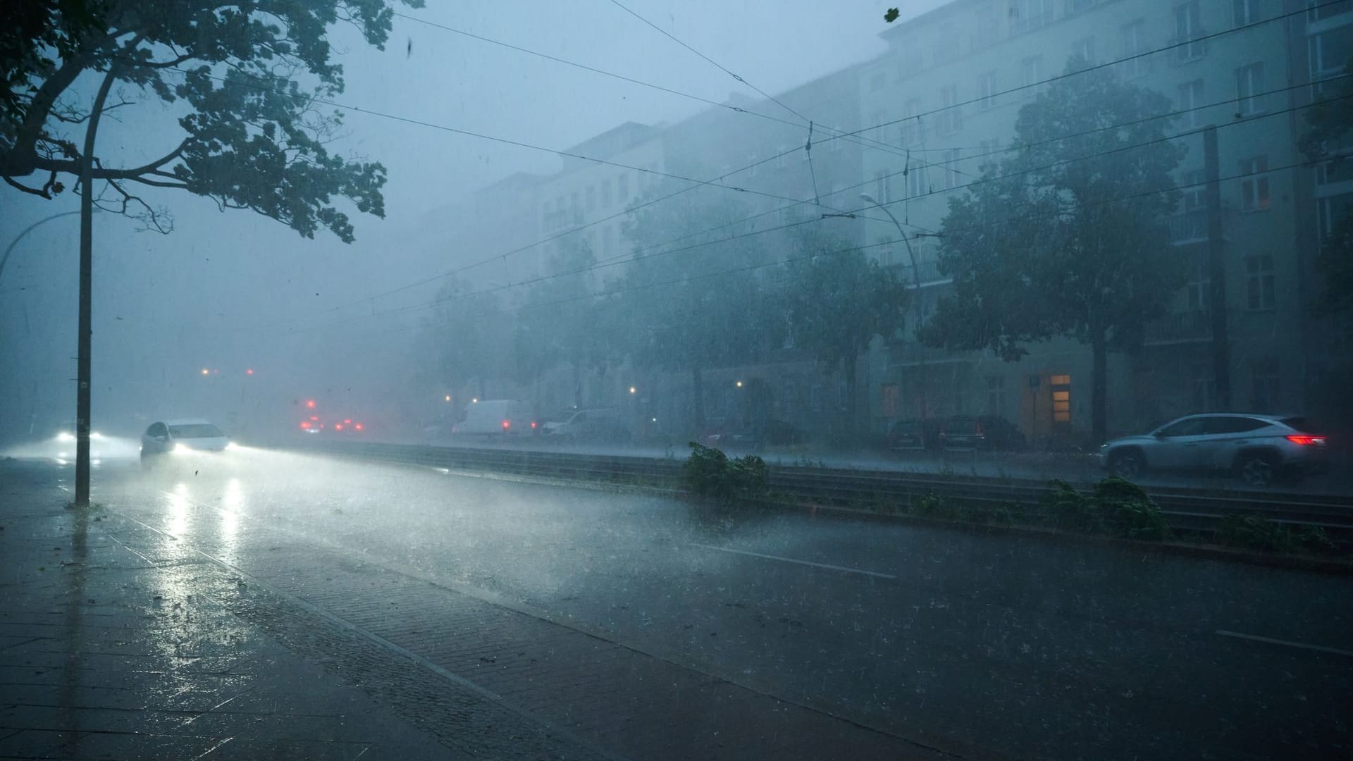 Starker Regen und Wind kommen am Donnerstag in einigen Teilen Deutschlands herunter. (Archivbild)