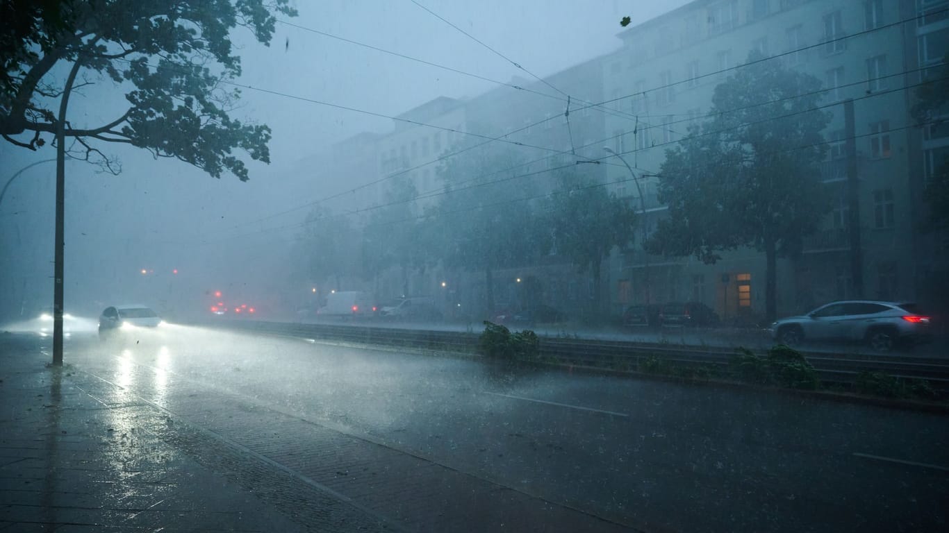 Starker Regen und Wind kommen am Donnerstag in einigen Teilen Deutschlands herunter. (Archivbild)