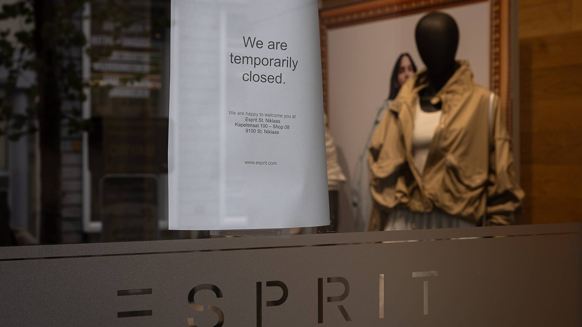 Ein Esprit-Shop im belgischen Gent. Das Europageschäft der Modekette wird abgewickelt.