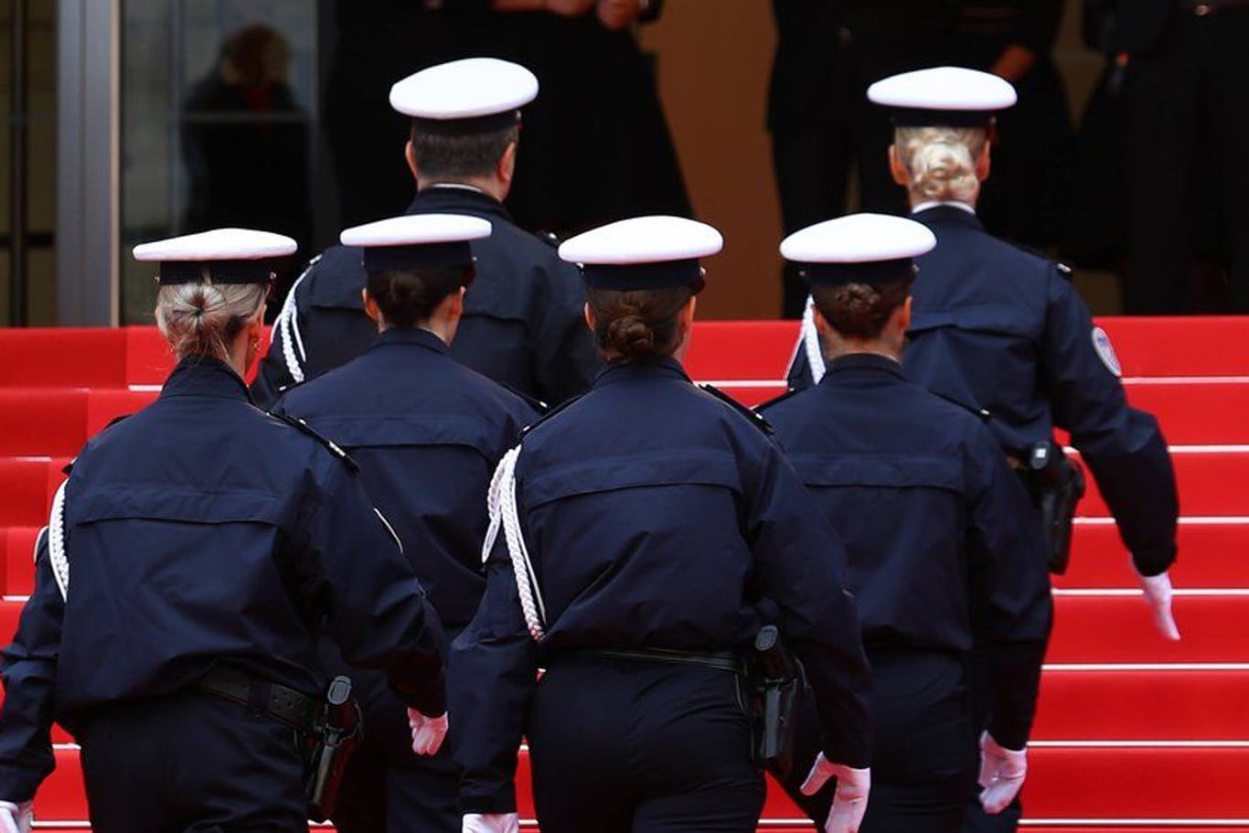Filmfest in Cannes: Die Spezialeinheit der Polizei musste anrücken.