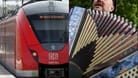 Eine Musikeinlage mit einem Akkordeon hat in einer Nürnberger S-Bahn zu einem Polizeieinsatz geführt (Archivbilder).