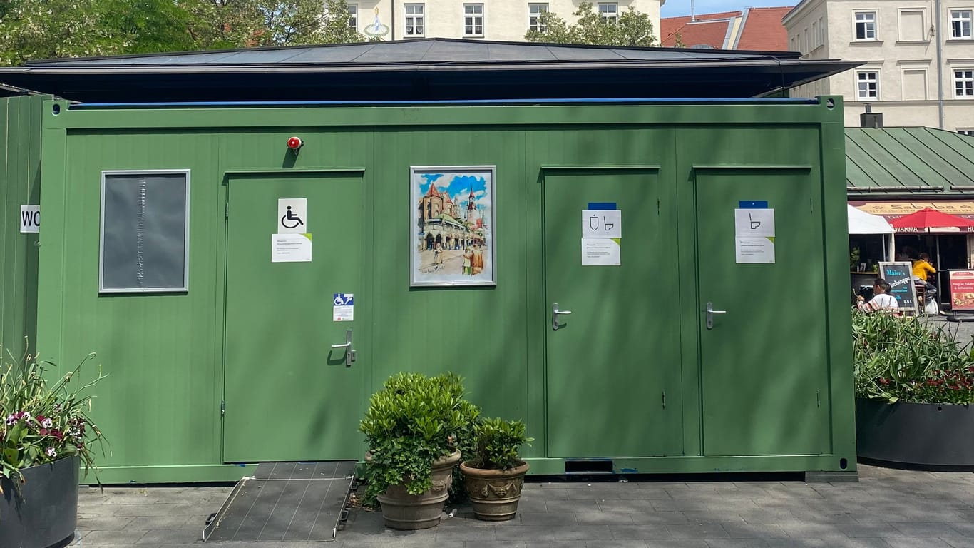 Bei den öffentlichen Toiletten am Viktualienmarkt gibt es keine Geschlechtertrennung mehr.