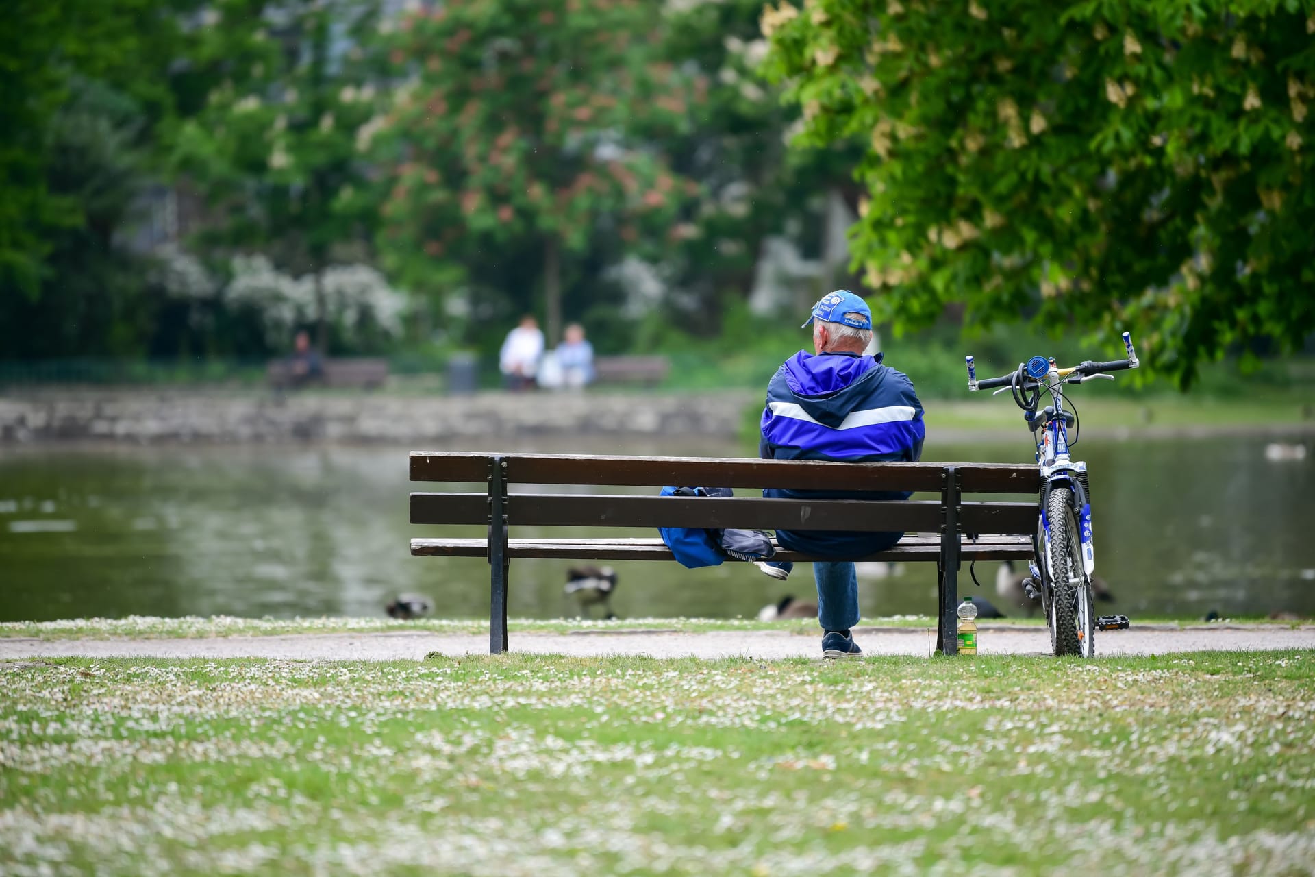 Mann sitzt auf einer Parkbank (Symbolbild): Gibt es einen Zusammenhang zwischen den Fällen im Tiergarten?