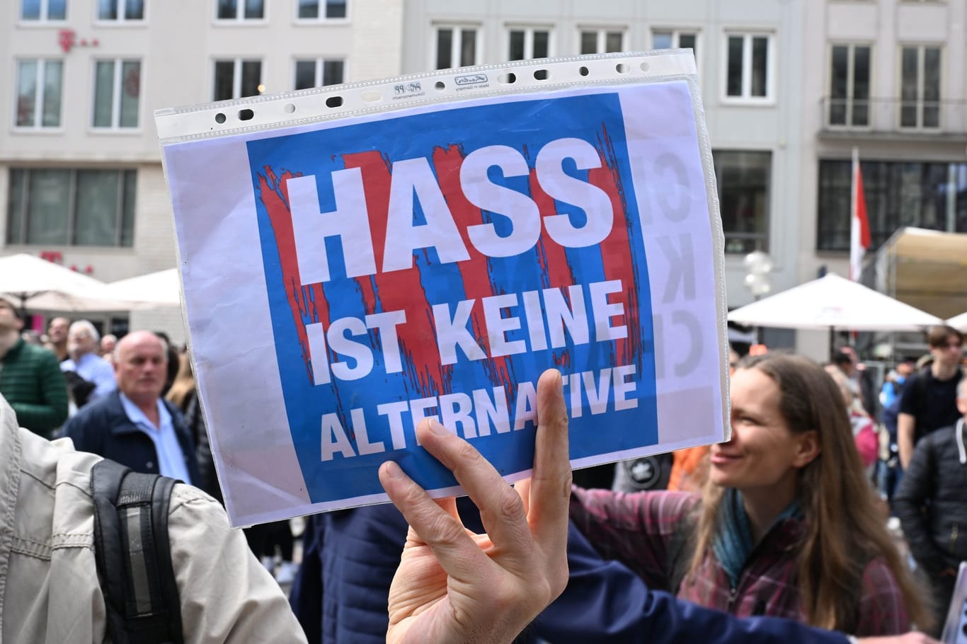 Demonstranten in München: "Hass ist keine Alternative"