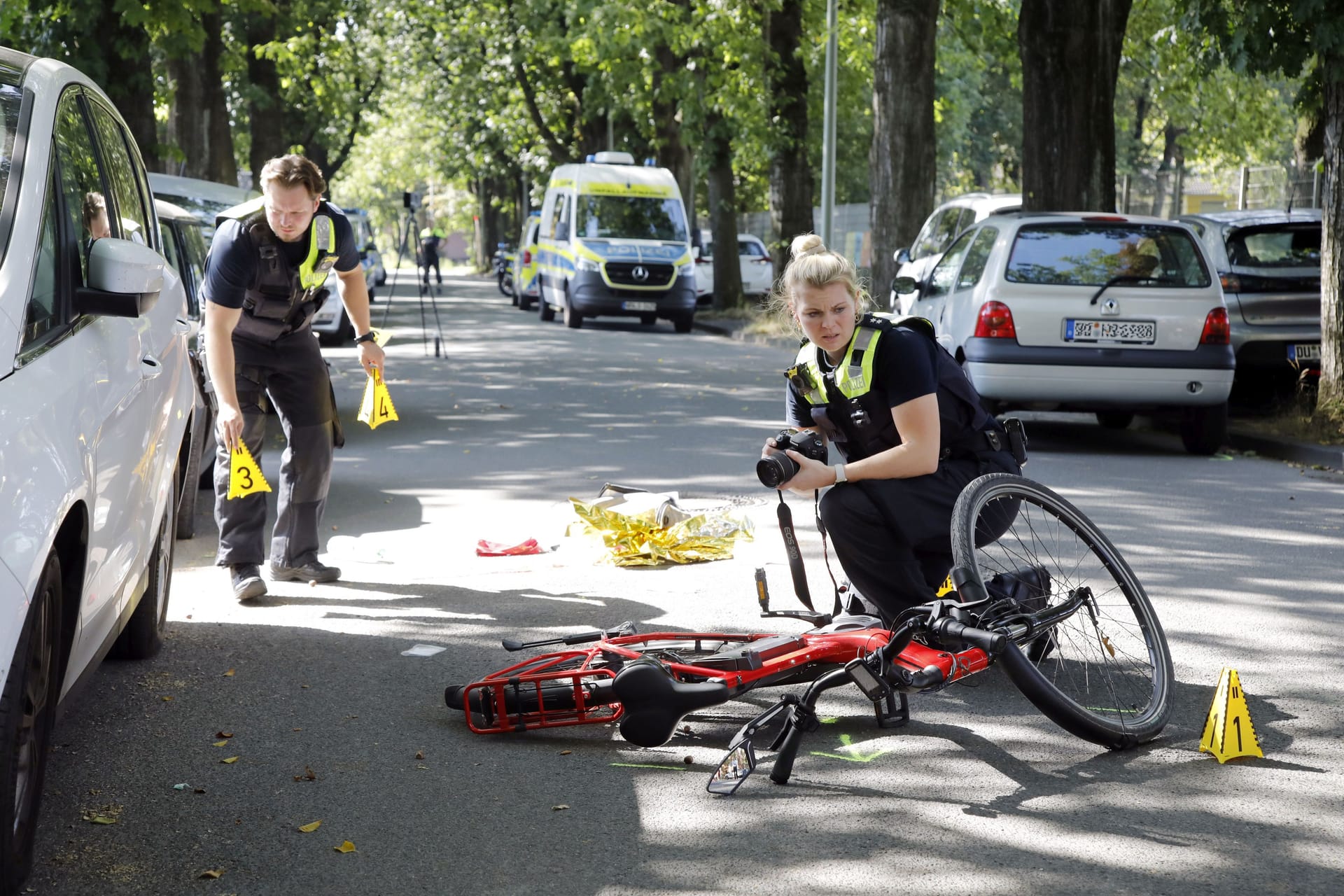 Schwerer Fahrradunfall an der Sportschule in Duisburg-Wedau (Archivbild).