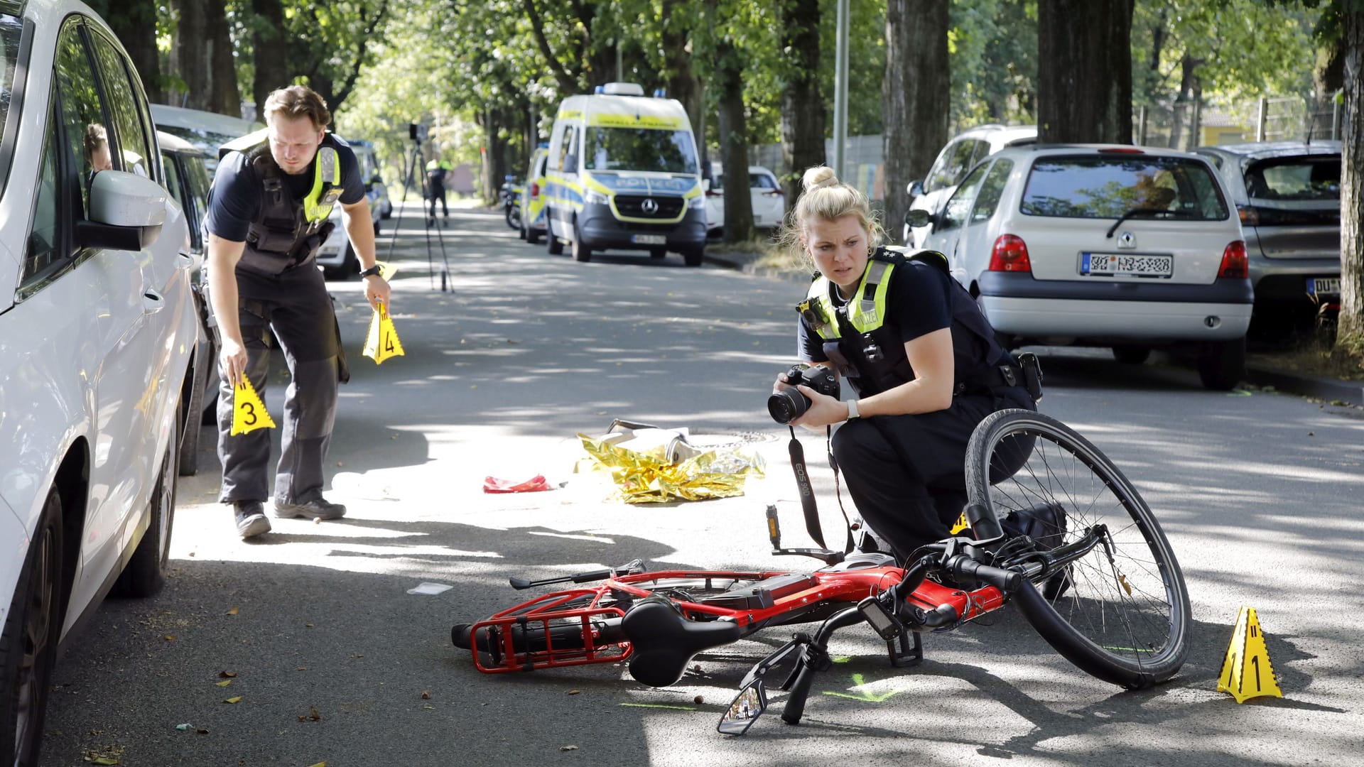 Schwerer Fahrradunfall an der Sportschule in Duisburg-Wedau (Archivbild).