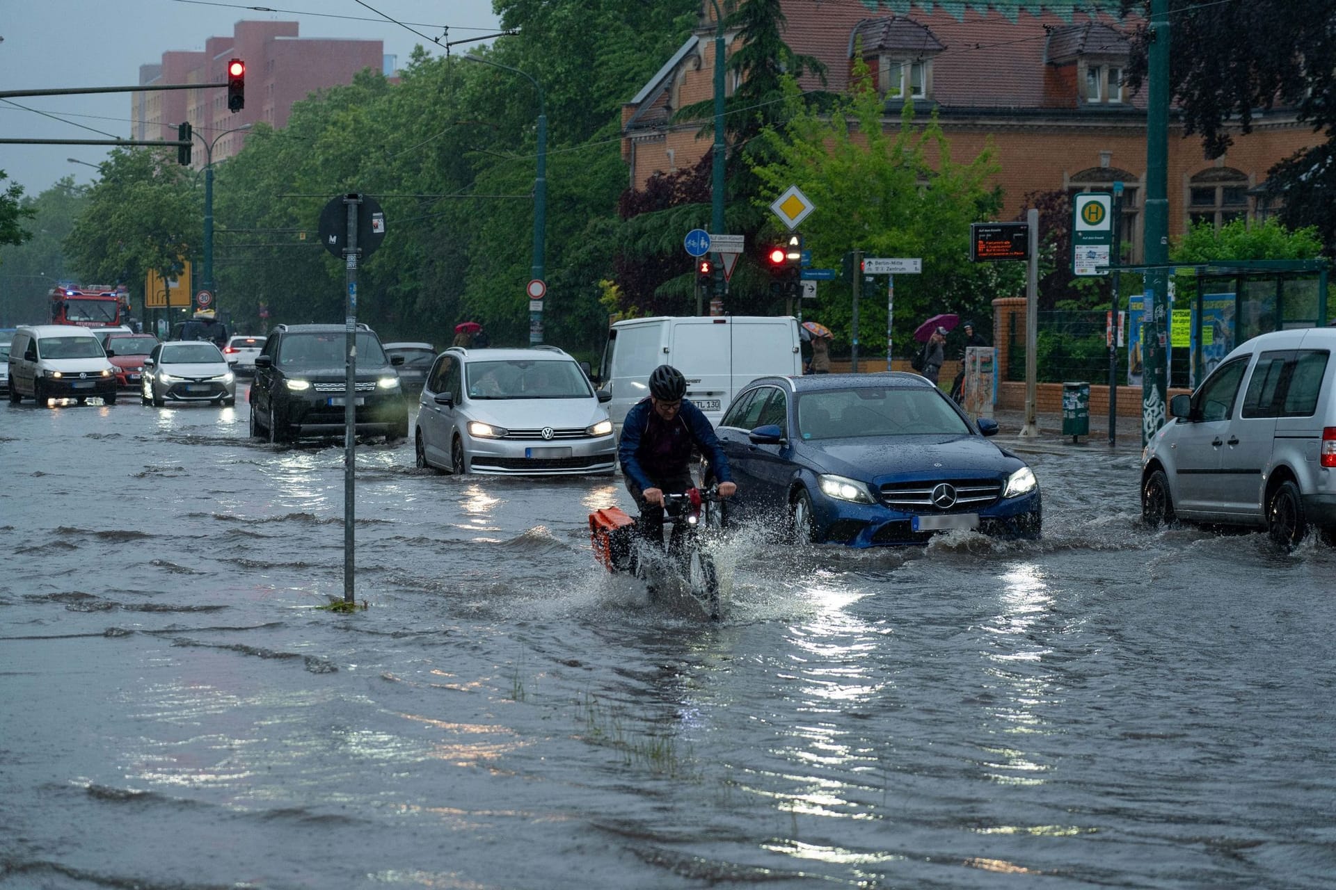 Starkregen in Potsdam
