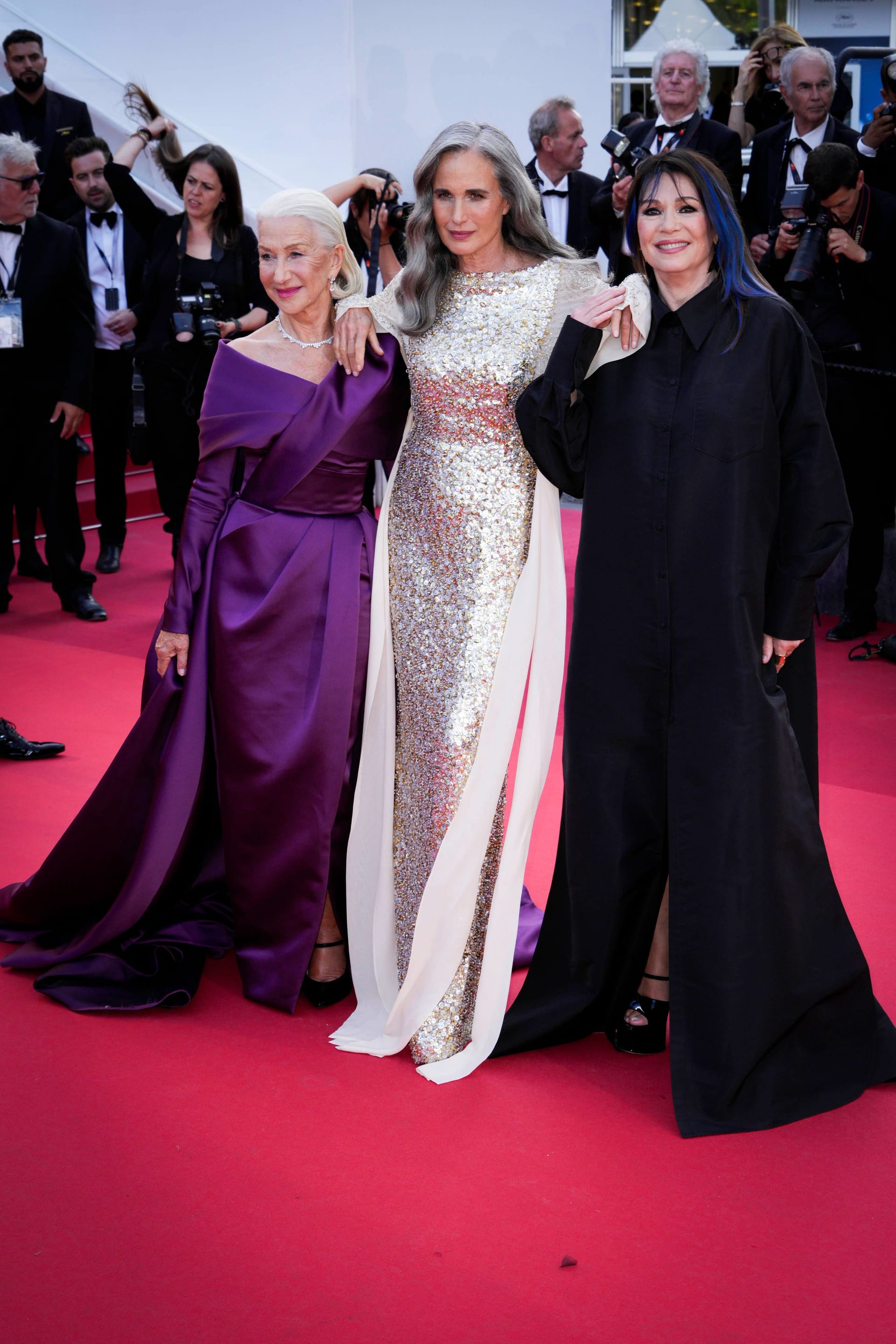 Helen Mirren, Andie MacDowell und Iris Berben in Cannes