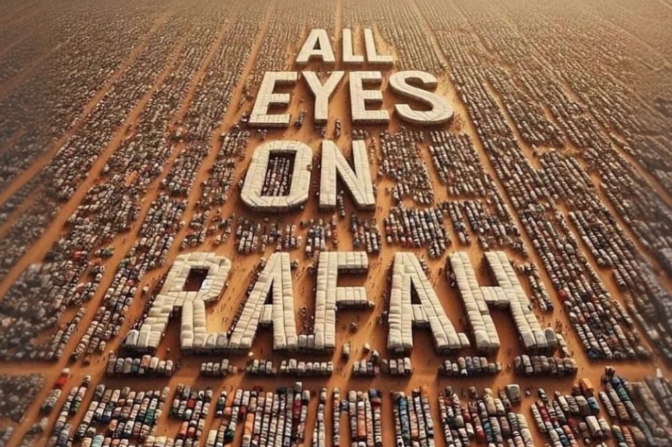 "All Eyes on Rafah": Das KI-generierte Bild wurde in den vergangenen Tagen millionenfach geteilt.