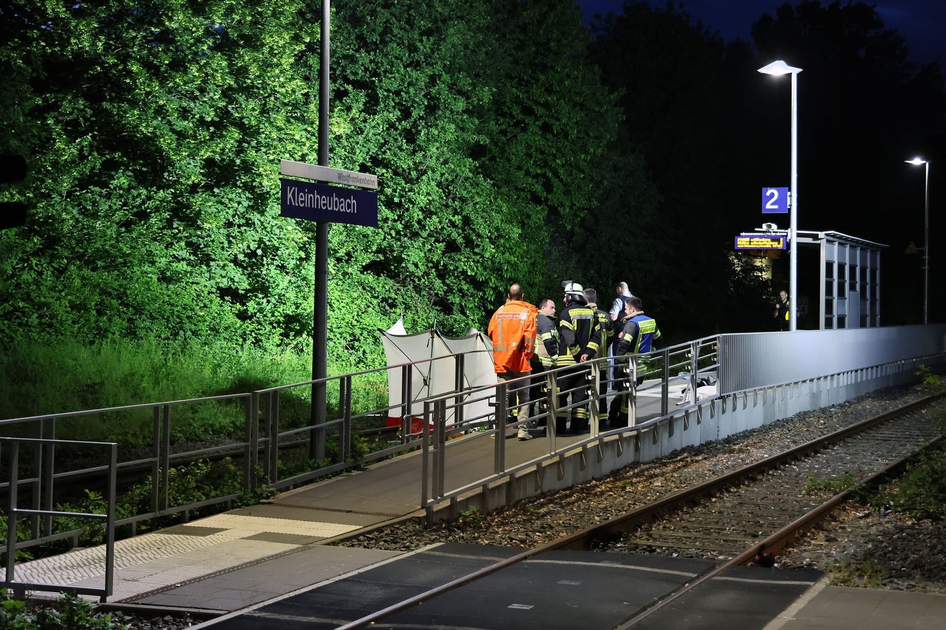 Bahnsteig in Kleinheubach