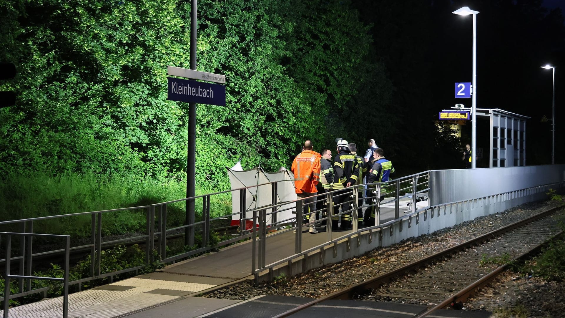 Bahnsteig in Kleinheubach