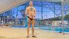 Philipp Reußner im Olympiabad: Selbst in Island und Ungarn war der Franke inzwischen schwimmen.