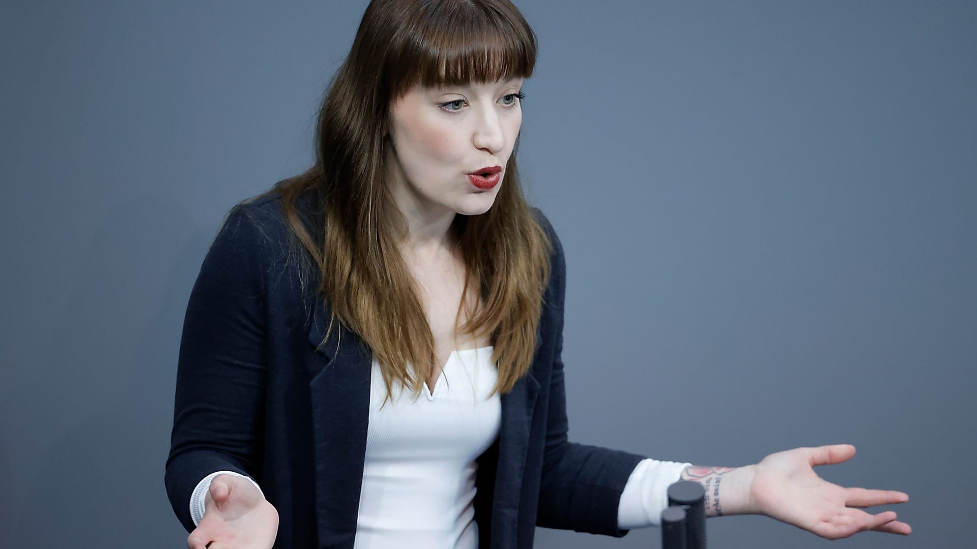 Heidi Reichinnek (Die Linke) spricht im Bundestag (Archivbild).