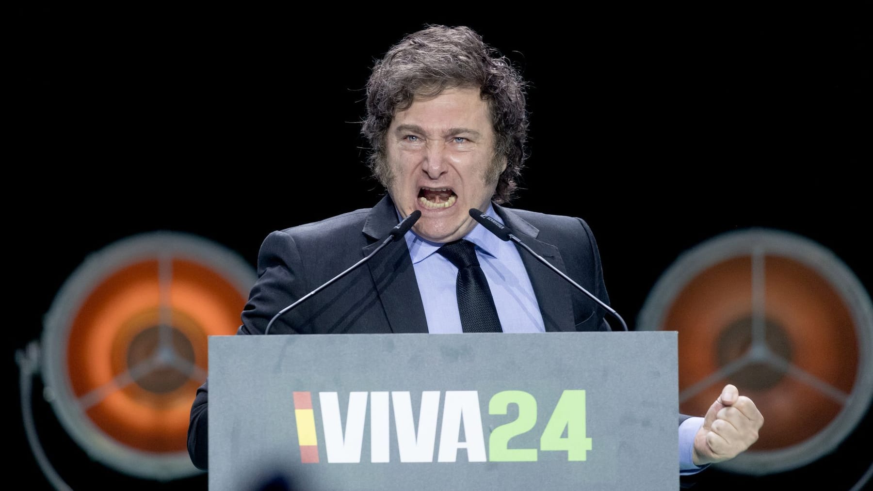 El presidente Javier Milei causó escándalo durante su discurso en España