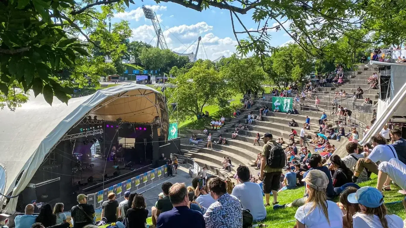 Das Theatron-Festival im Olympiapark – eine von mehreren Veranstaltungen am Pfingstwochenende.