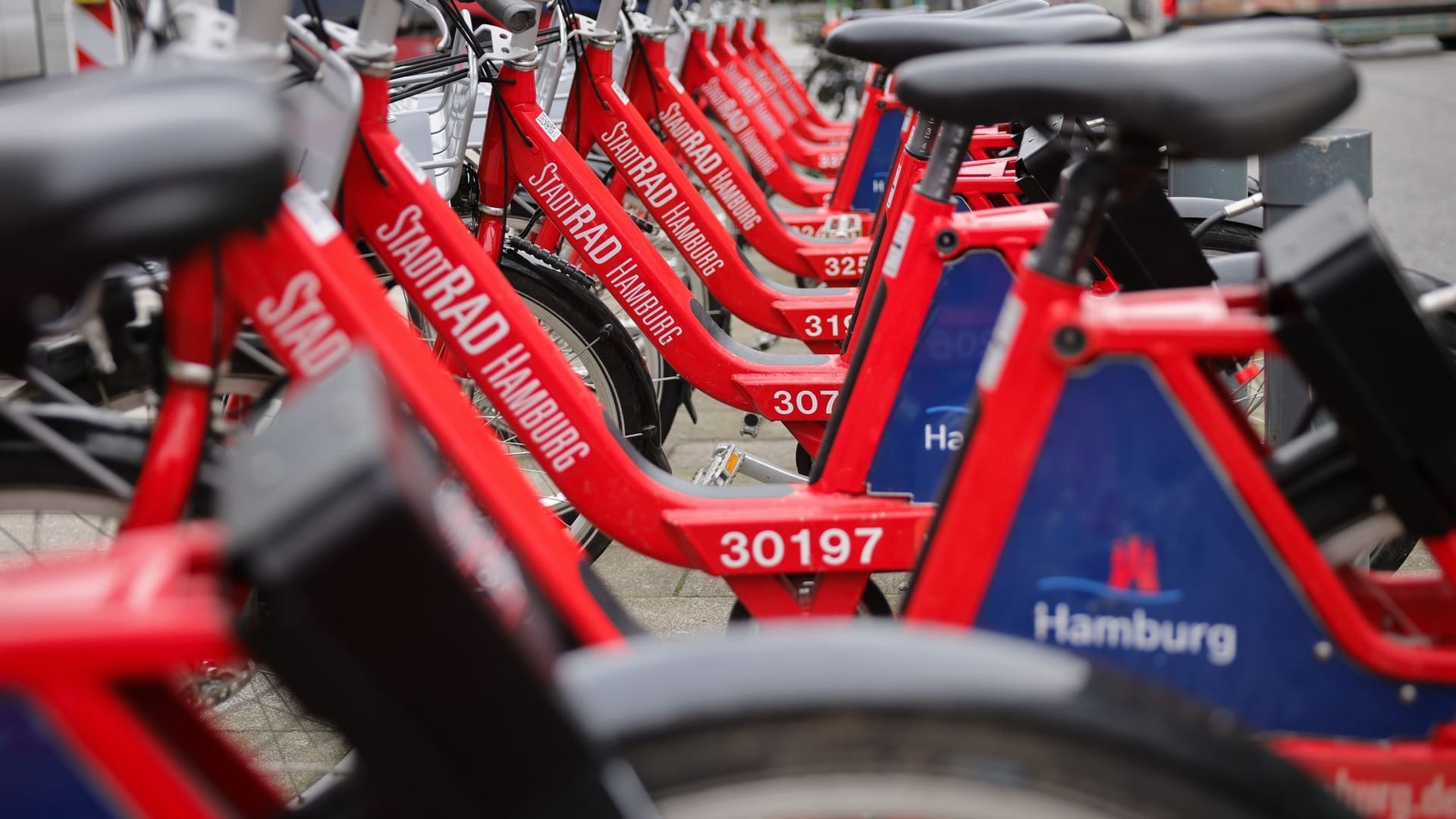 Stadtrad-Fahrradflotte in Hamburg