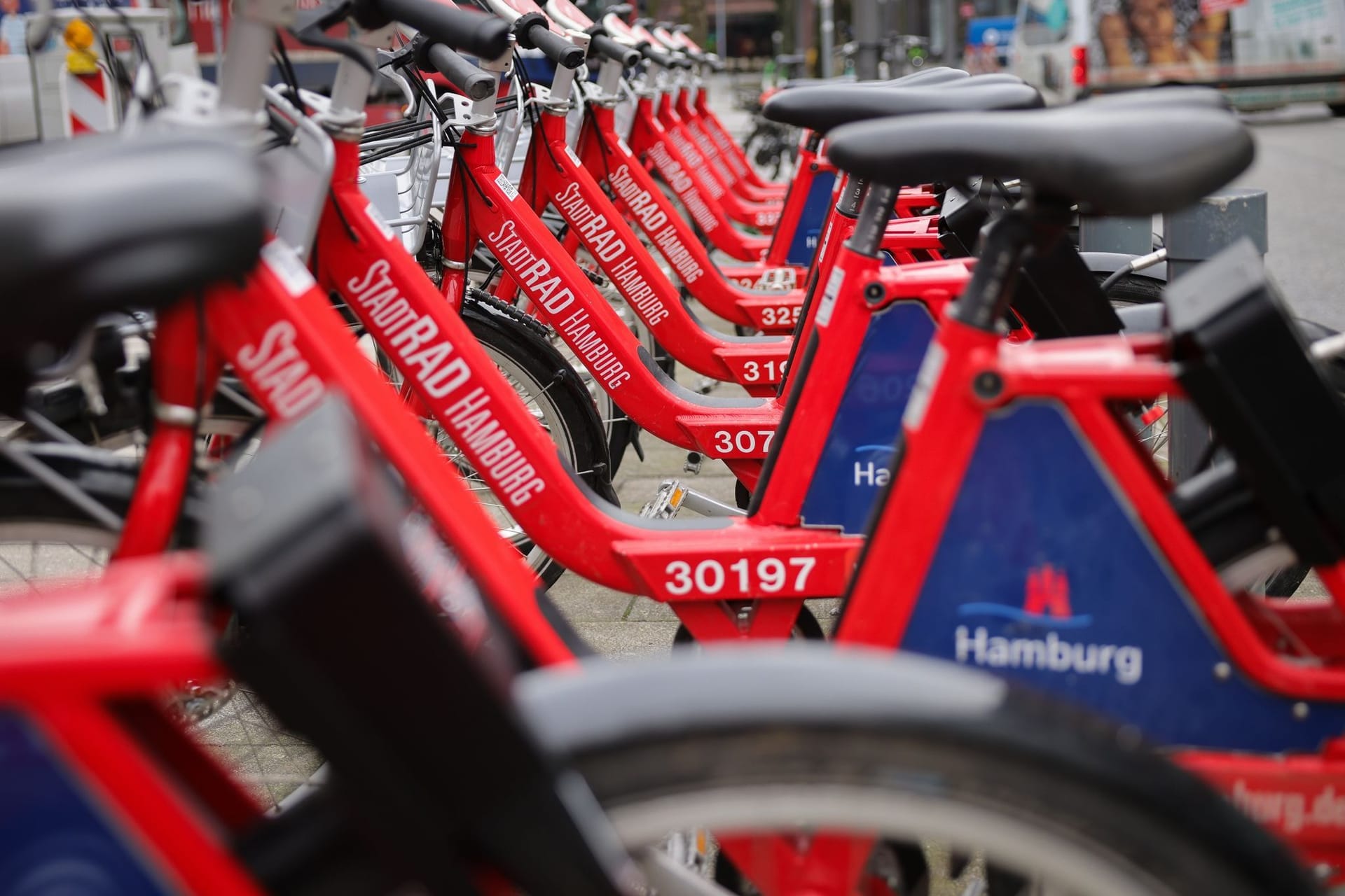 Stadtrad-Fahrradflotte in Hamburg