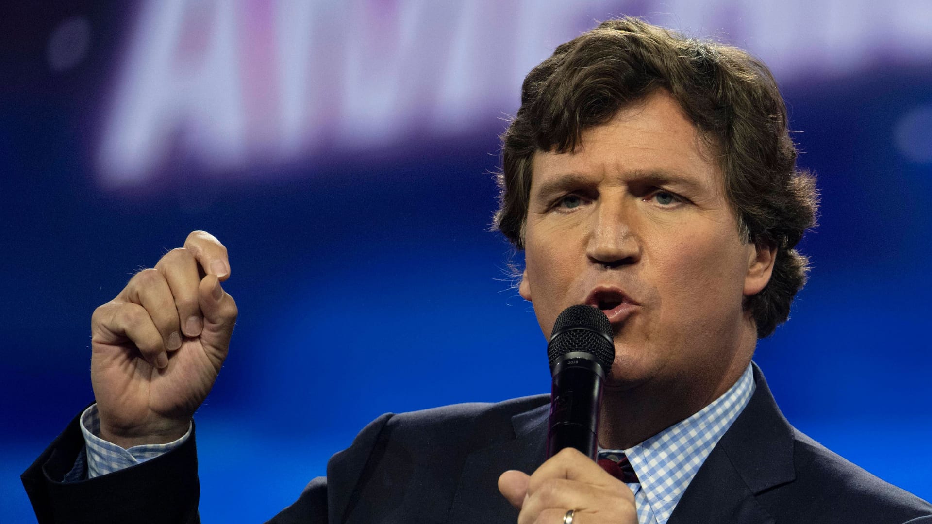 Eine Show für das russische Publikum: Tucker Carlson ist auf einer Propaganda-Streaming-Plattform im Angebot (Archivbild).