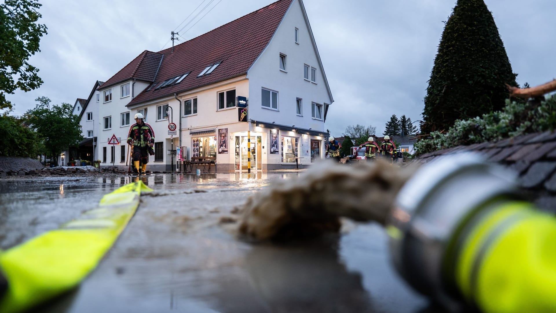 Hochwasser in Bisingen Hochwasser in Bisingen