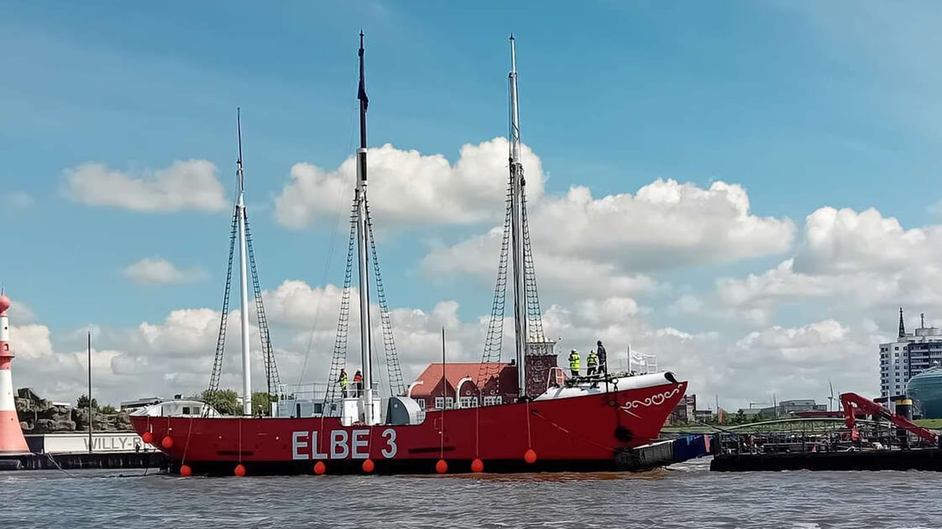Das Feuerschiff "Elbe 3": Das Schiff lange Zeit nicht für Besucherinnen und Besucher zugänglich.