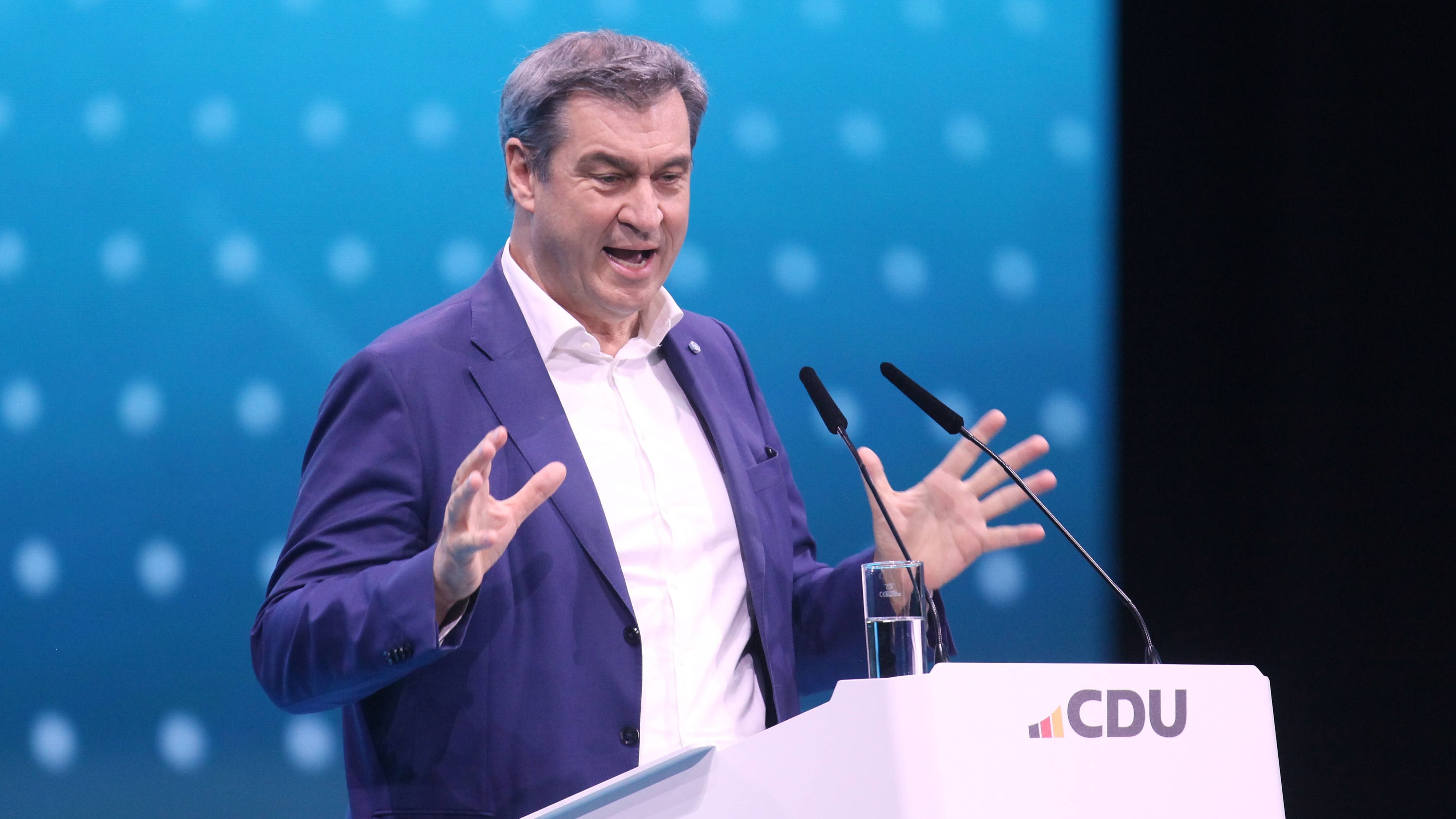 CSU-Chef Söder beim CDU-Parteitag: Ein besonderes Geschenk